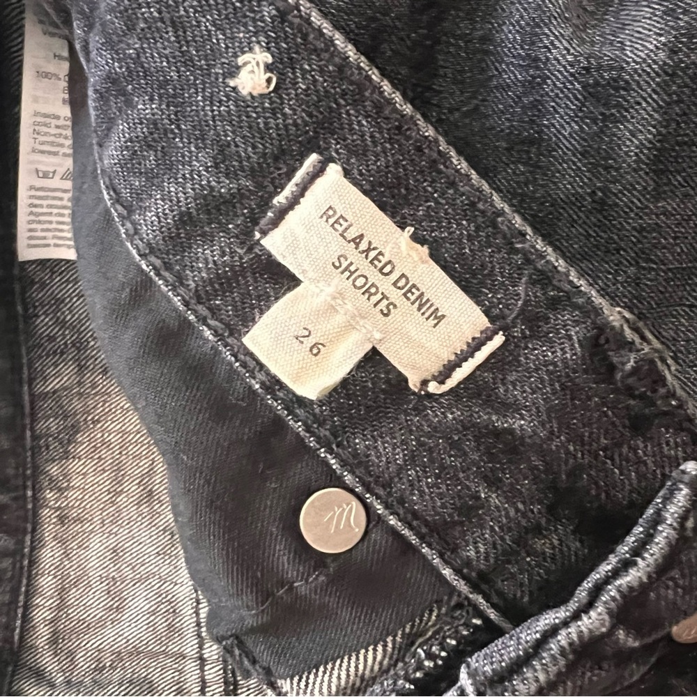 MADEWELL relaxed denim shorts washed black - Picture 4 of 7